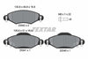 Textar Brake Pads Full Set Of 4 Front With Brake Caliper Screws 2334001 thumbnail