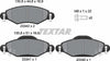 Textar Brake Pads Full Set Of 4 Front With Brake Caliper Screws 2334001 thumbnail
