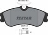 Textar Brake Pads Full Set Of 4 Front With Brake Caliper Screws 2334602 thumbnail