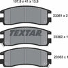 Textar Brake Pads Set Brake Pads Full Set Of 4 Rear 2336101 thumbnail