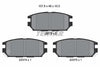 Textar Brake Pads Set Brake Pads Full Set Of 4 Rear 2337301 thumbnail