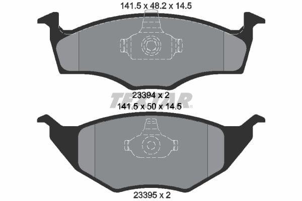 Textar Brake Pads Full Set Of 4 Front 2339402 - image 4