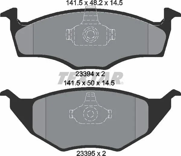Textar Brake Pads Full Set Of 4 Front 2339402 - image 5