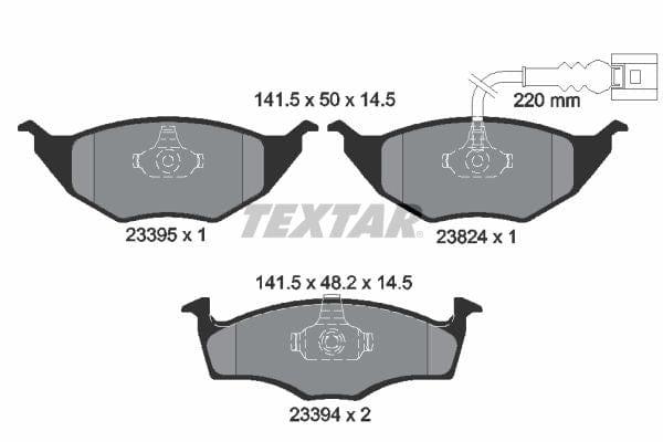 Textar Brake Pads Full Set Of 4 Front 2339502 - image 4