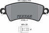 Textar Brake Pads Full Set Of 4 Front With Brake Caliper Screws 2339602 thumbnail