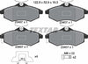 Textar Brake Pads Full Set Of 4 Front With Accessories 2340702 thumbnail