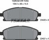 Textar Brake Pads Full Set Of 4 Front 2342006 thumbnail