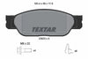 Textar Brake Pads Full Set Of 4 Front With Brake Caliper Screws With Accessories 2342301 thumbnail