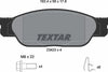 Textar Brake Pads Full Set Of 4 Front With Brake Caliper Screws With Accessories 2342301 thumbnail