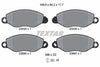 Textar Brake Pads Full Set Of 4 Front With Brake Caliper Screws 2343401 thumbnail