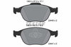 Textar Brake Pads Full Set Of 4 Front 2344007 thumbnail