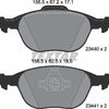 Textar Brake Pads Full Set Of 4 Front 2344007 thumbnail