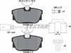 Textar Brake Pads Full Set Of 4 Rear With Brake Caliper Screws With Accessories 2344605 thumbnail