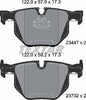 Textar Brake Pads Set Brake Pads Full Set Of 4 Rear 2344704 thumbnail