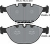 Textar Brake Pads Full Set Of 4 Front 2344801 thumbnail