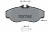 Textar Brake Pads Full Set Of 4 Front With Brake Caliper Screws 2345201 thumbnail