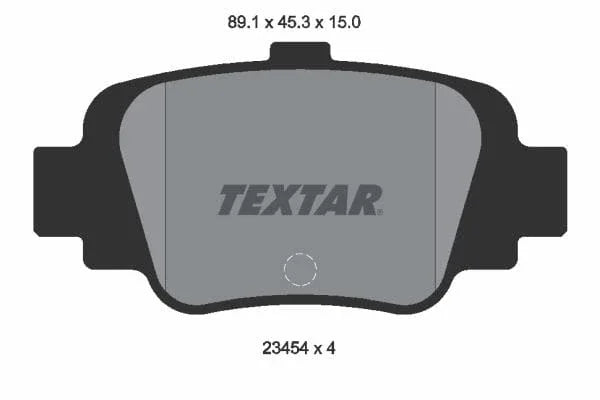 Textar Brake Pads Set Brake Pads Full Set Of 4 Rear 2345401 - image 4