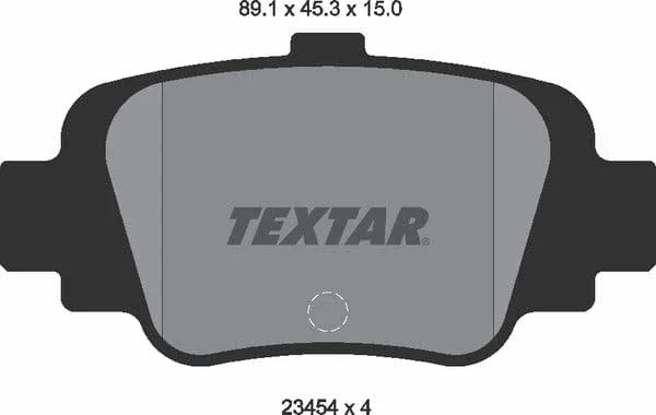 Textar Brake Pads Set Brake Pads Full Set Of 4 Rear 2345401 - image 5