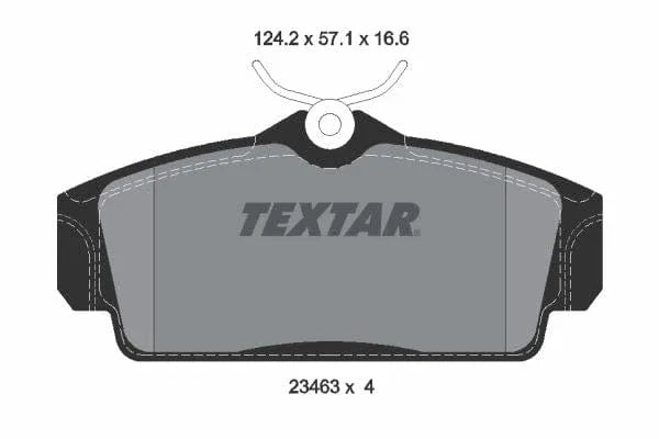Textar Brake Pads Full Set Of 4 Front 2346302 - image 4