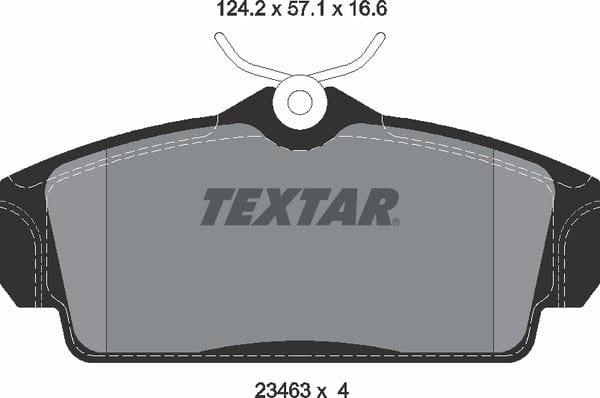 Textar Brake Pads Full Set Of 4 Front 2346302 - image 5
