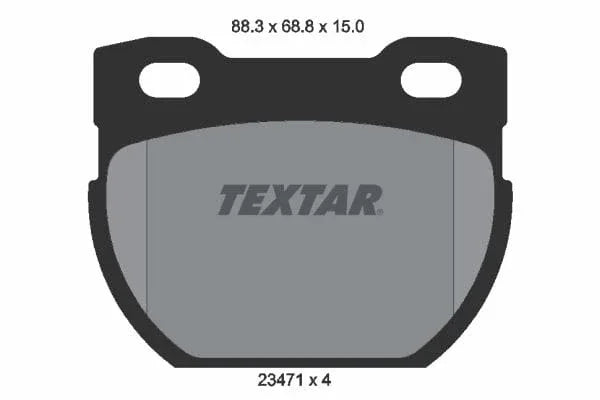 Textar Brake Pads Set Brake Pads Full Set Of 4 Rear 2347101 - image 4