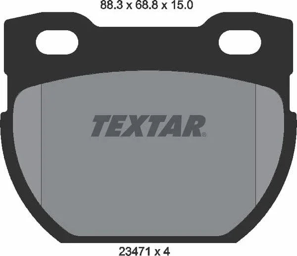 Textar Brake Pads Set Brake Pads Full Set Of 4 Rear 2347101 - image 5