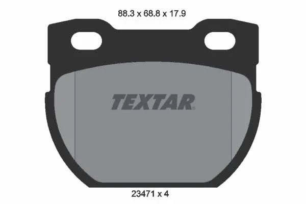 Textar Brake Pads Set Brake Pads Full Set Of 4 Rear 2347103 - image 4