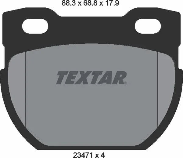 Textar Brake Pads Set Brake Pads Full Set Of 4 Rear 2347103 - image 5
