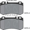 Textar Brake Pads Set Brake Pads Full Set Of 4 Rear 2347801 thumbnail