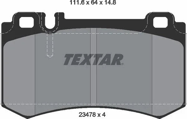 Textar Brake Pads Set Brake Pads Full Set Of 4 Rear 2347802 - image 5