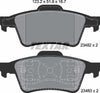 Textar Brake Pads Set Brake Pads Full Set Of 4 Rear 2348202 thumbnail