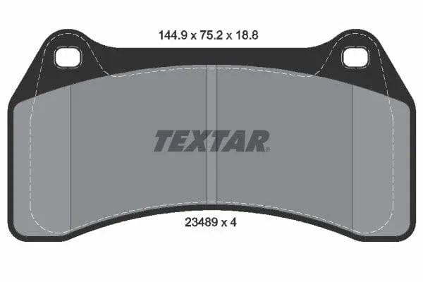 Textar Brake Pads Full Set Of 4 Front 2348901 - image 4