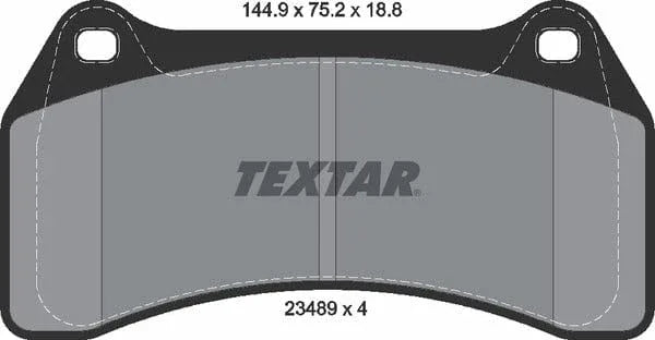 Textar Brake Pads Full Set Of 4 Front 2348901 - image 5