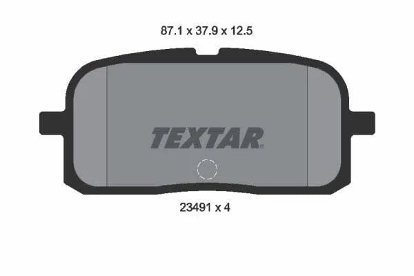 Textar Brake Pads Set Brake Pads Full Set Of 4 Rear 2349101 - image 4