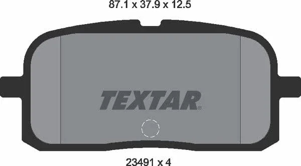 Textar Brake Pads Set Brake Pads Full Set Of 4 Rear 2349101 - image 5