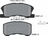 Textar Brake Pads Full Set Of 4 Front 2349701 thumbnail