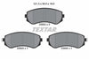 Textar Brake Pads Full Set Of 4 Front Rear 2350201 thumbnail