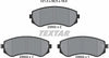 Textar Brake Pads Full Set Of 4 Front Rear 2350201 thumbnail