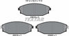Textar Brake Pads Full Set Of 4 Front 2351801 thumbnail