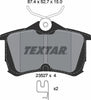 Textar Brake Pads Set Brake Pads Full Set Of 4 Rear 2352701 thumbnail