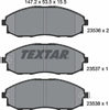 Textar Brake Pads Full Set Of 4 Front 2353601 thumbnail