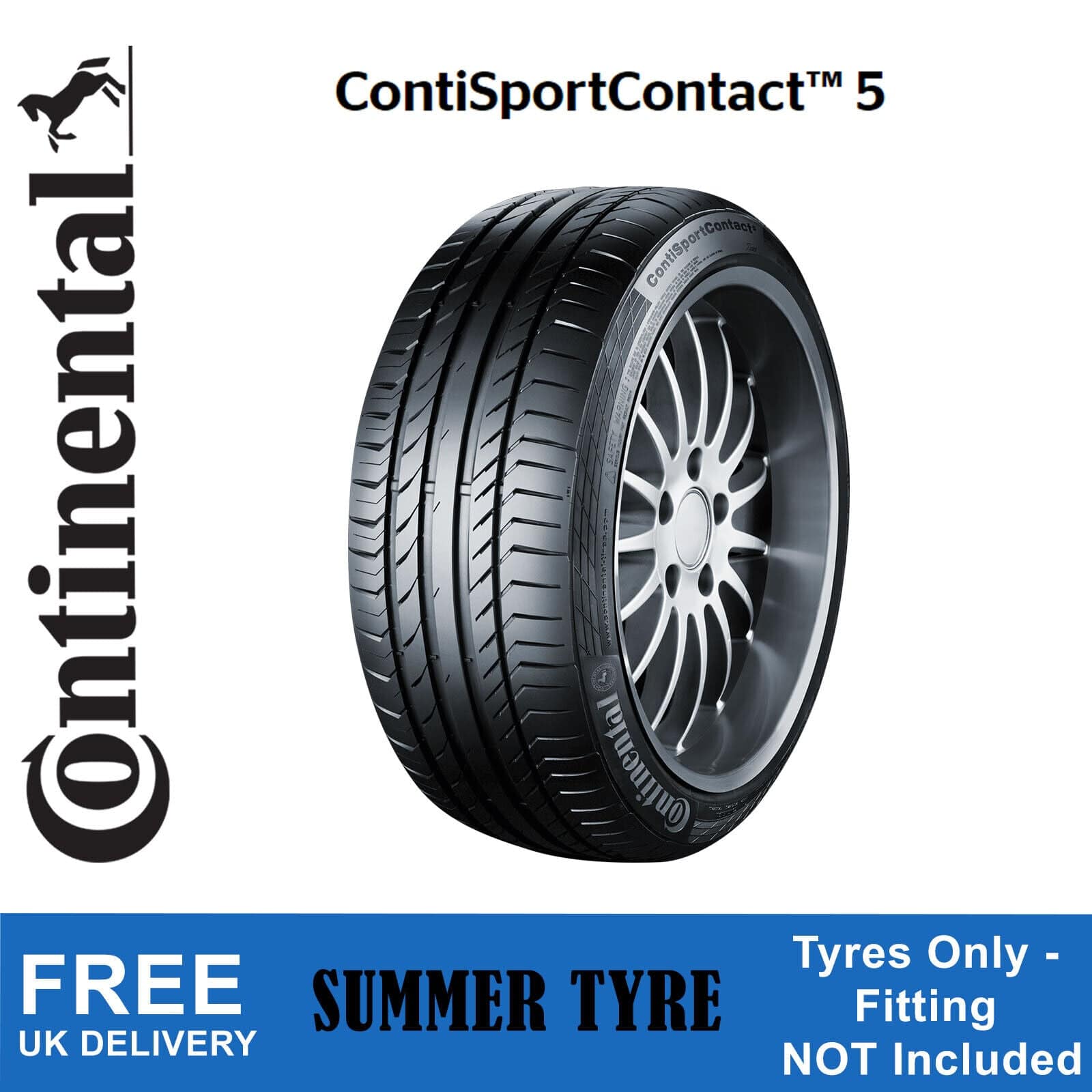 235 40 RF18 Continental Tyre 235 40 18 95Y FR XL Sport Contact 6