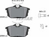 Textar Brake Pads Full Set Of 4 Rear With Brake Caliper Screws 2354901 thumbnail