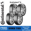 Continental Ecocontact 6 235/55 R18 104V XL Tyre Summer EU Label A/A 72dB Set of 4 thumbnail