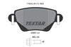 Textar Brake Pads Full Set Of 4 Rear With Brake Caliper Screws 2355702 thumbnail