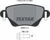 Textar Brake Pads Full Set Of 4 Rear With Brake Caliper Screws 2355702 thumbnail