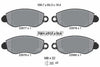 Textar Brake Pads Full Set Of 4 Front With Brake Caliper Screws 2357701 thumbnail