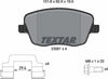 Textar Brake Pads Full Set Of 4 Front With Brake Caliper Screws With Accessories 2358101 thumbnail