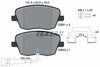 Textar Brake Pads Full Set Of 4 Front With Brake Caliper Screws With Accessories 2358102 thumbnail