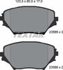 Textar Brake Pads Full Set Of 4 Front 2358501 thumbnail